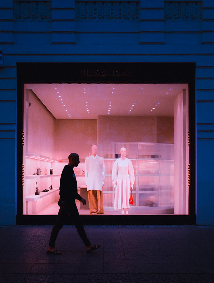 Vitrine magasin animées